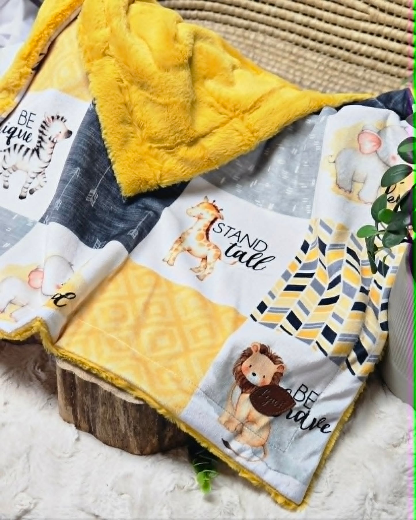 COUVERTURE À FOURRURE | Bébés dans la jungle - prêt à partir