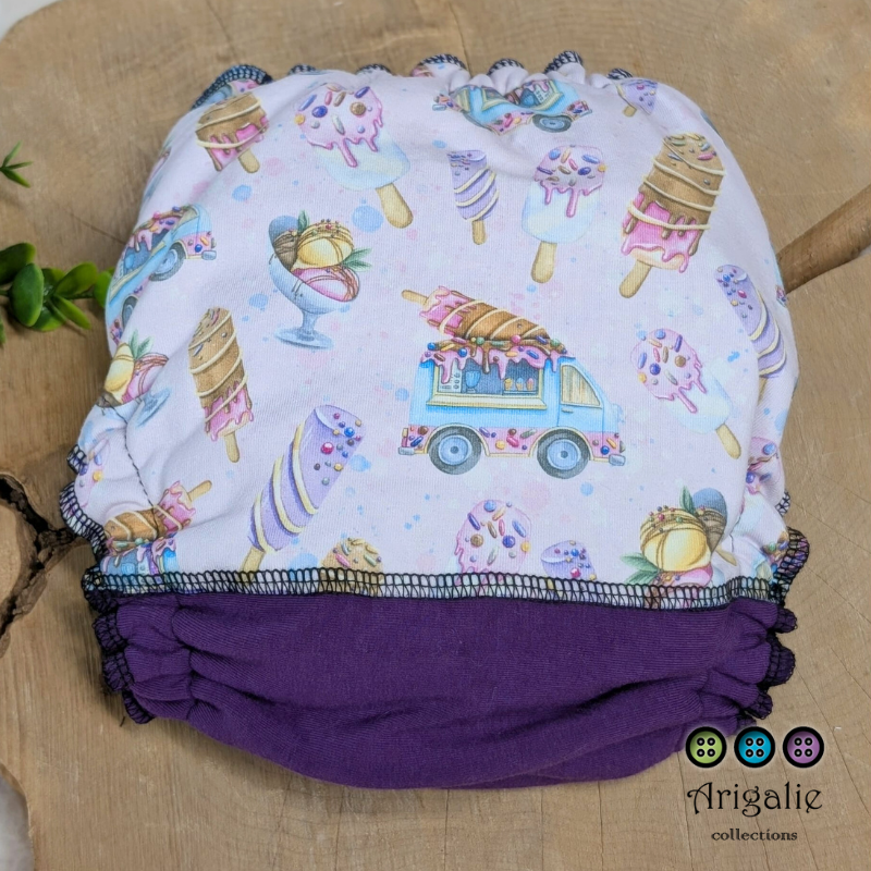 ERIKA | Culotte enfilable absorbante/Couche moulée | Taille Medium 12-45 livres - prêt à partir