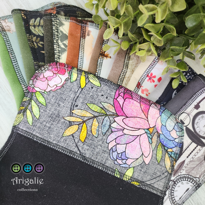 ARIGALYA | MOTIF SEPTEMBRE CAMPAGNE | ARIGALINGETTES/MOUCHOIRS LAVABLES - sur commande