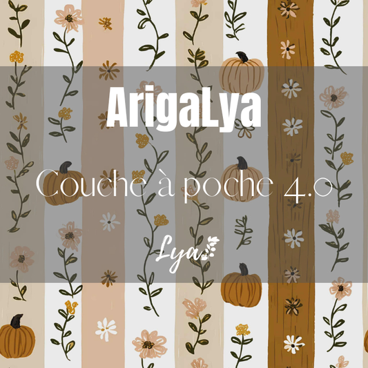ARIGALYA | MOTIF OCTOBRE PETITE CITROUILLE | COUCHE À POCHE LYA 4.0