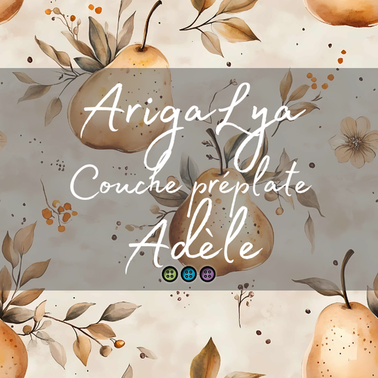 ARIGALYA | MOTIF OCTOBRE POIRE | PRÉPLATE ADÈLE - sur commande