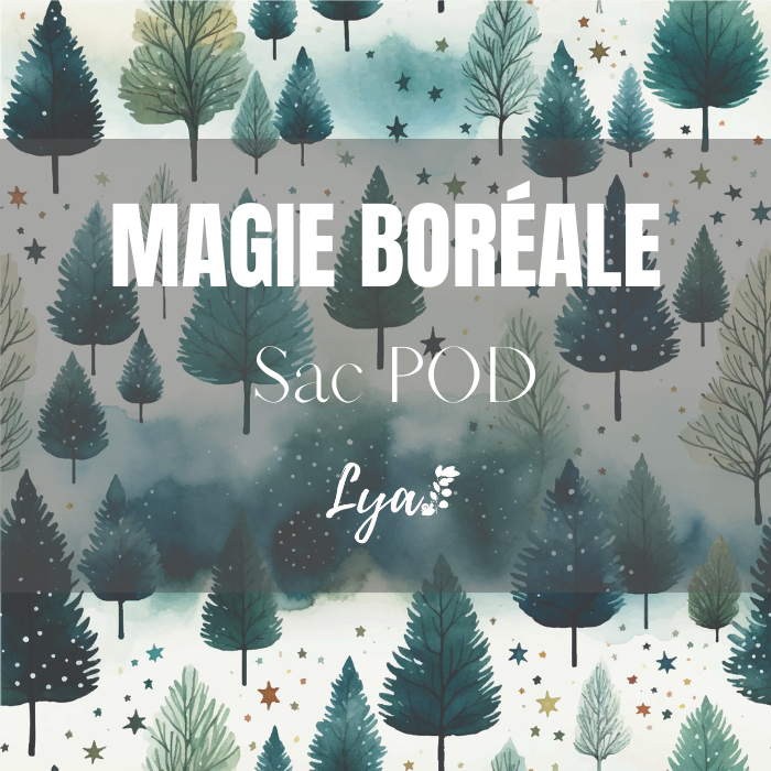 COLLECTION FÉÉRIE HIVERNALE | MAGIE BORÉALE | SAC POD - sur commande