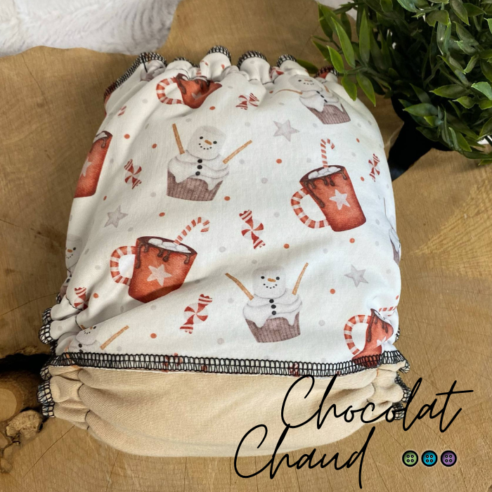 ERIKA | Culotte enfilable absorbante/Couche moulée | Taille Medium 12-45 livres - prêt à partir