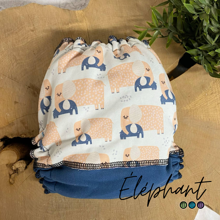 ERIKA | Culotte enfilable absorbante/Couche moulée | Taille Medium 12-45 livres - prêt à partir