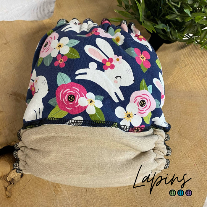 ERIKA | Culotte enfilable absorbante/Couche moulée | Taille Medium 12-45 livres - prêt à partir