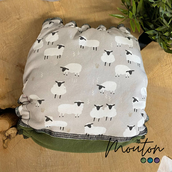 ERIKA | Culotte enfilable absorbante/Couche moulée | Taille Medium 12-45 livres - prêt à partir