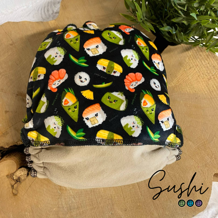 ERIKA | Culotte enfilable absorbante/Couche moulée | Taille Medium 12-45 livres - prêt à partir