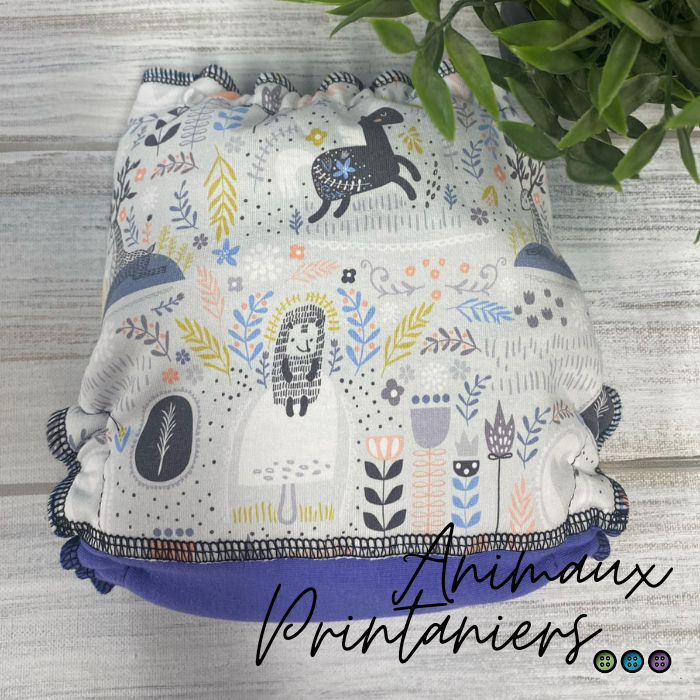 ERIKA | Culotte enfilable absorbante/Couche moulée | Taille Small 6-30 livres - prêt à partir