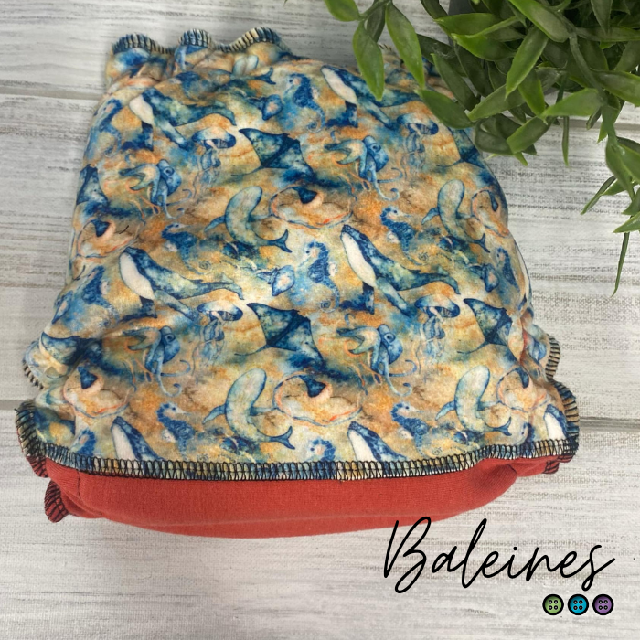 ERIKA | Culotte enfilable absorbante/Couche moulée | Taille Small 6-30 livres - prêt à partir