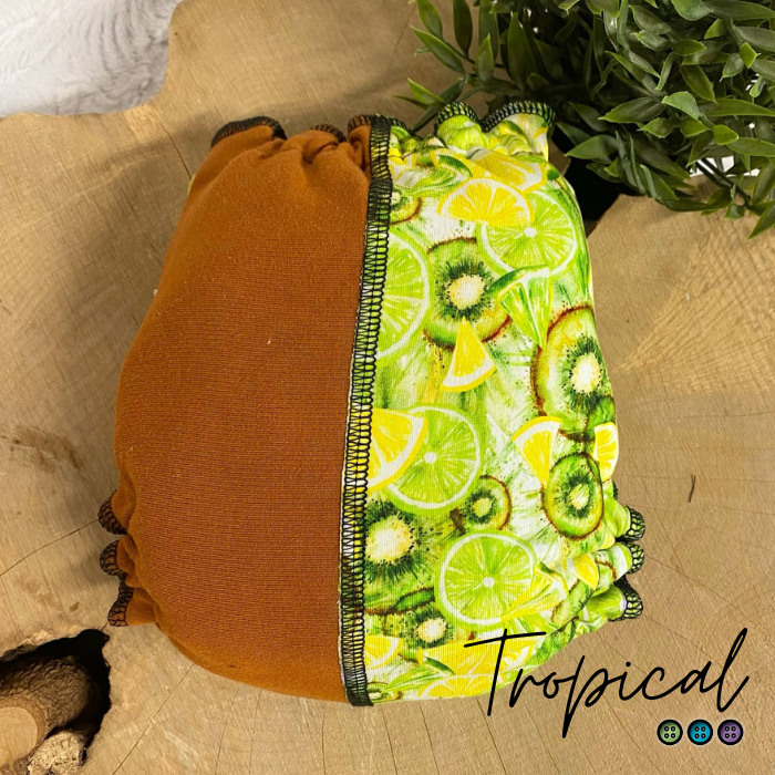 ERIKA | Culotte enfilable absorbante/Couche moulée | Taille Small 6-30 livres - prêt à partir