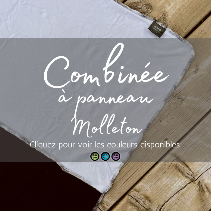 COMBINÉE À PANNEAU | Couche plate en Molleton - Prêt à partir