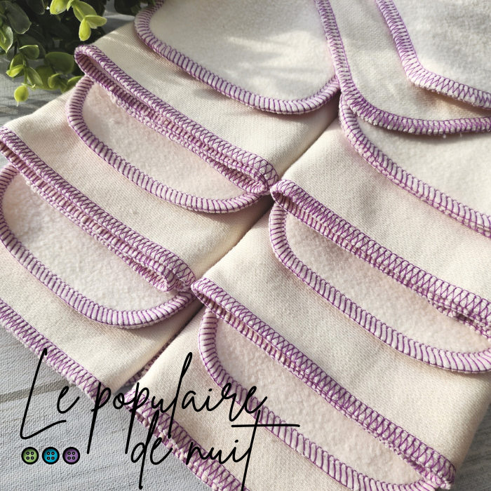 LOTS ÉCONOMIQUES | LE POPULAIRE DE NUIT| INSERT/LANGE COUCHE LAVABLE - sur commande