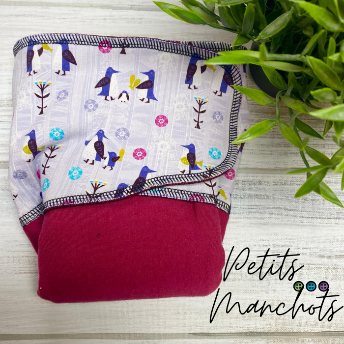 ADÈLE | PRÉPLATE | Couche lavable pré-boostée pré-assemblée | Taille Medium - prêt à partir