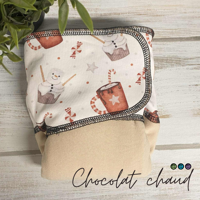 ADÈLE | PRÉPLATE | Couche lavable pré-boostée pré-assemblée | Taille Small - prêt à partir
