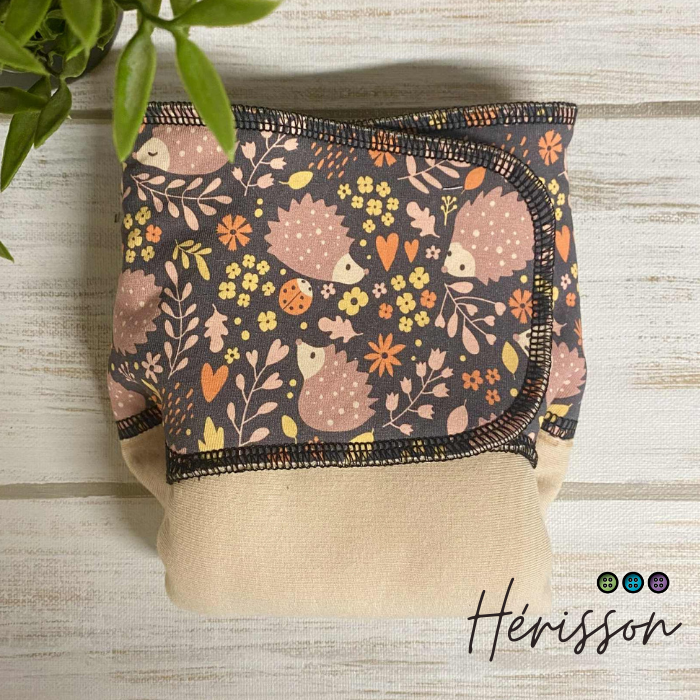 ADÈLE | PRÉPLATE | Couche lavable pré-boostée pré-assemblée | Taille Small - prêt à partir