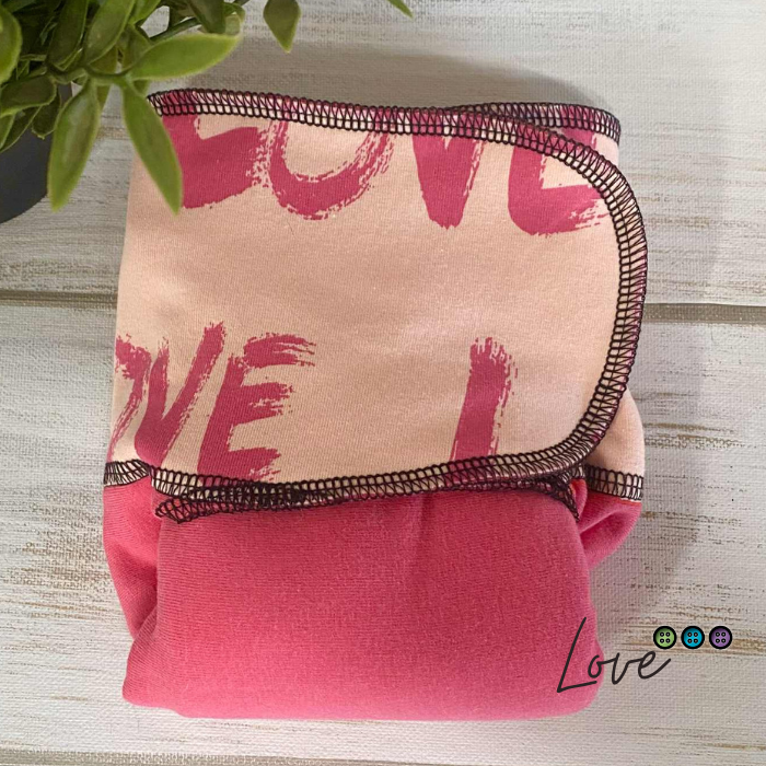 ADÈLE | PRÉPLATE | Couche lavable pré-boostée pré-assemblée | Taille Small - prêt à partir