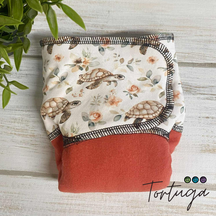 ADÈLE | PRÉPLATE | Couche lavable pré-boostée pré-assemblée | Taille Small - prêt à partir