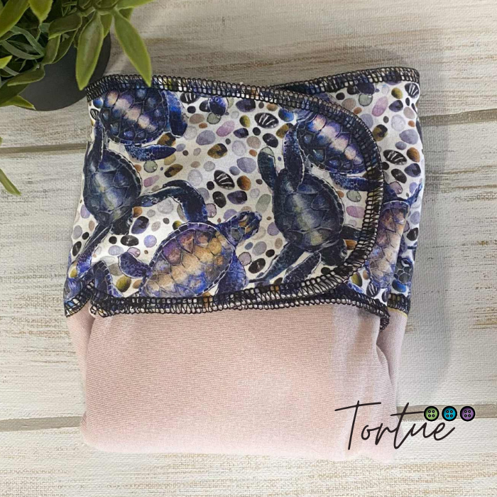 ADÈLE | PRÉPLATE | Couche lavable pré-boostée pré-assemblée | Taille Small - prêt à partir