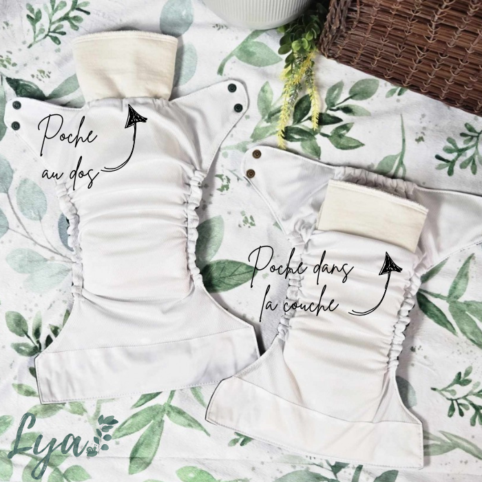 COLLECTION FÉÉRIE HIVERNALE | ROUGE,VERT,PLUME! | COUCHE À POCHE LYA 4.0 - sur commande