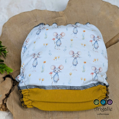 ERIKA | Culotte enfilable absorbante/Couche moulée | Taille Medium 12-45 livres - prêt à partir