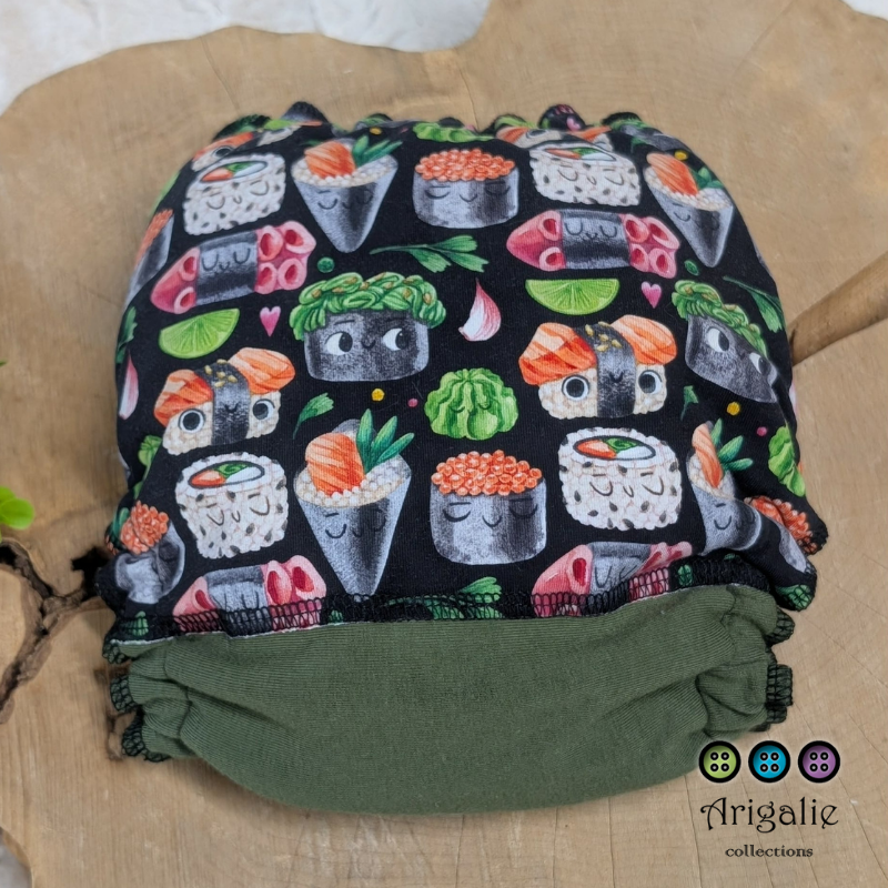 ERIKA | Culotte enfilable absorbante/Couche moulée | Taille Medium 12-45 livres - prêt à partir