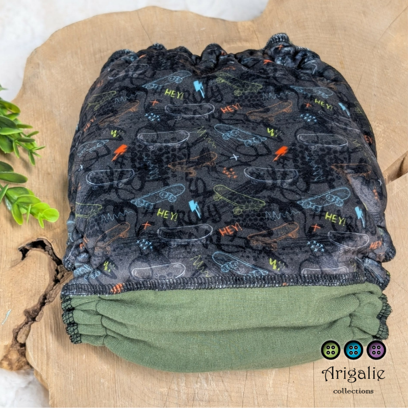 ERIKA | Culotte enfilable absorbante/Couche moulée | Taille Medium 12-45 livres - prêt à partir