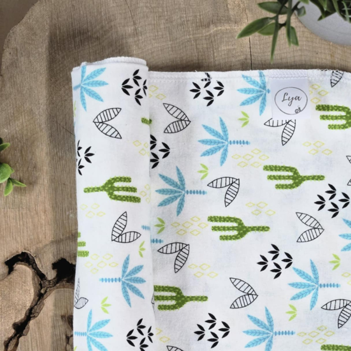COUVERTURE EN FLANELLE | Cactus - prêt à partir