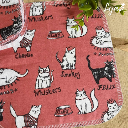 LINGETTE EN FLANELLE | Mouchoirs/lingettes lavables - prêt à partir