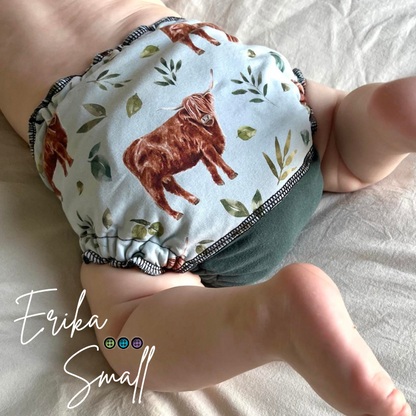 ARIGALYA | MOTIF OCTOBRE POIRE | CULOTTE ABSORBANTE ERIKA - sur commande