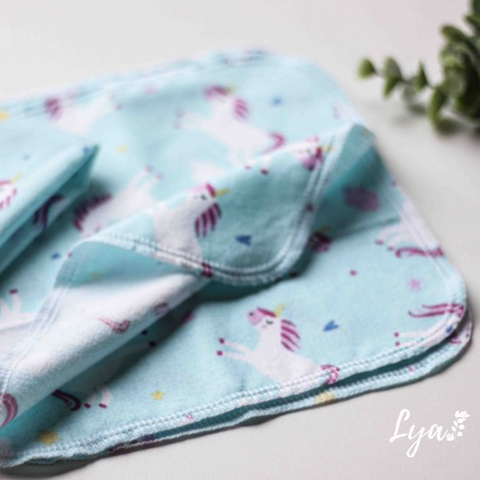 LINGETTE EN FLANELLE | Mouchoirs/lingettes lavables - prêt à partir