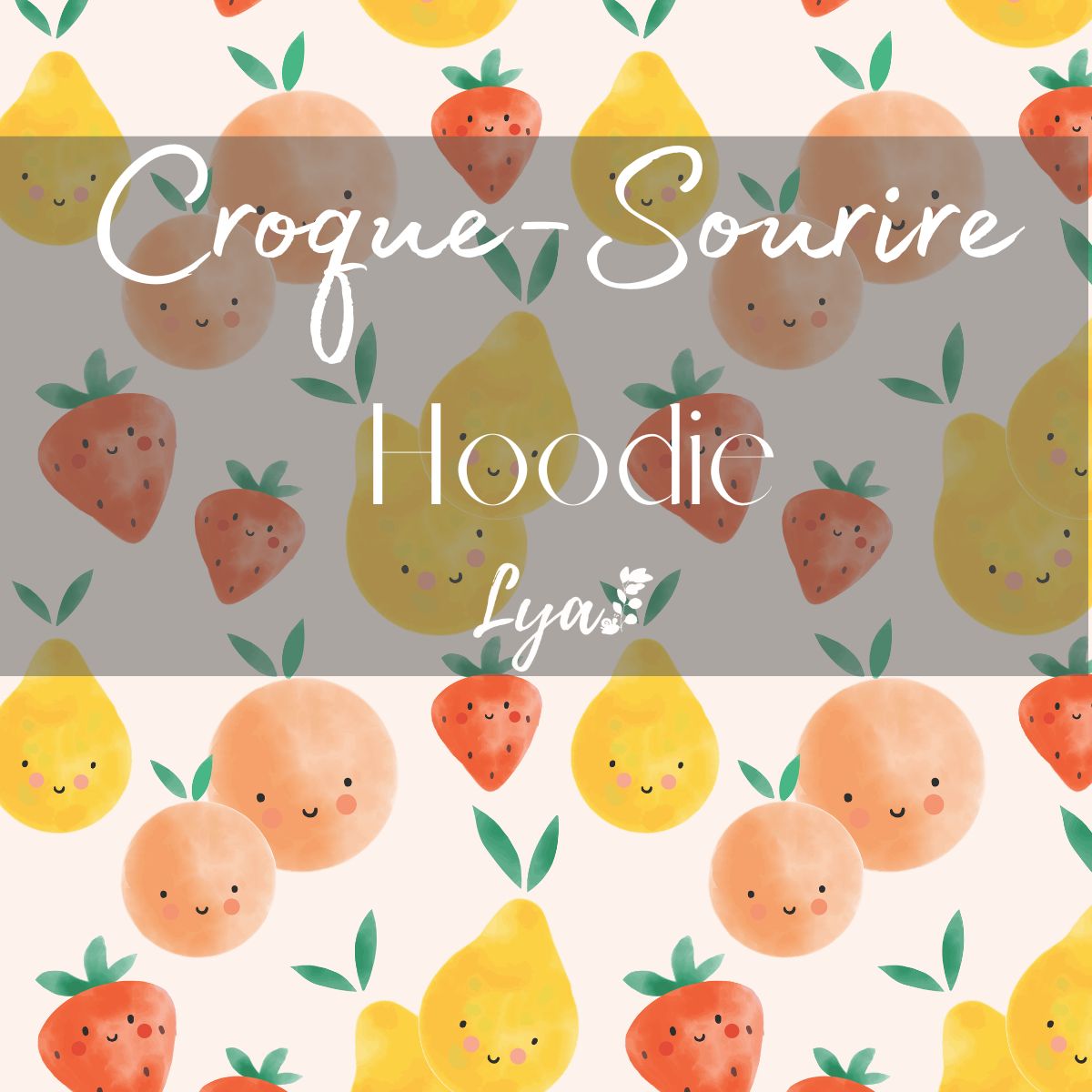 CROQUE-SOURIRE - HOODIE ÉVOLUTIF | Coin stylé - Sur commande