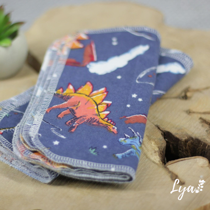 LINGETTE EN FLANELLE | Mouchoirs/lingettes lavables - prêt à partir