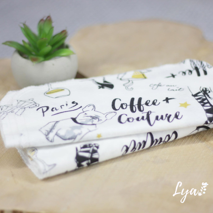 LINGETTE EN FLANELLE | Mouchoirs/lingettes lavables - prêt à partir