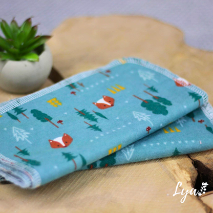 LINGETTE EN FLANELLE | Mouchoirs/lingettes lavables - prêt à partir