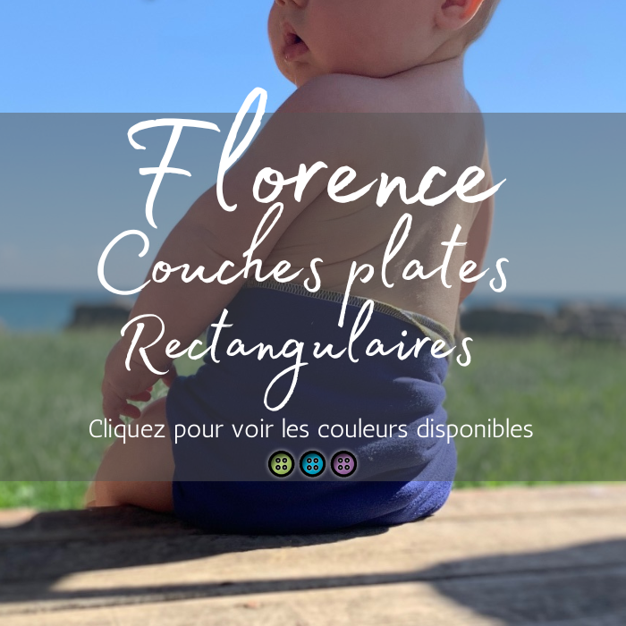 FLORENCE RECTANGLE FRENCH TERRY | TENCEL Lyocell/Coton | Couche plate en French Terry - Prêt à partir