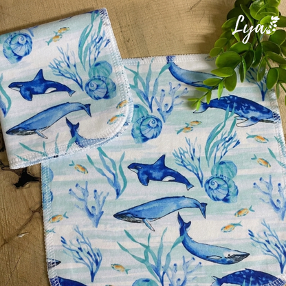 LINGETTE EN FLANELLE | Mouchoirs/lingettes lavables - prêt à partir