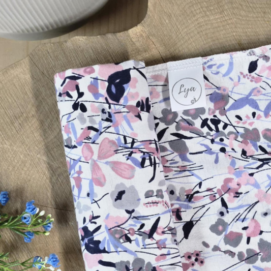 COUVERTURE EN FLANELLE | Floral - prêt à partir