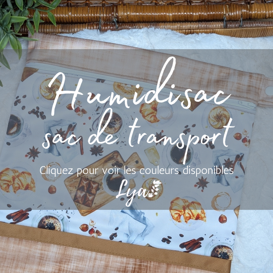 HUMIDISAC POUR COUCHES LAVABLE | sac de transport | LYA - prêt à partir