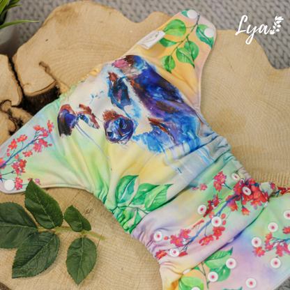 COUCHE À POCHE | couche lavable à poche | Taille unique | LYA  - prête à partir