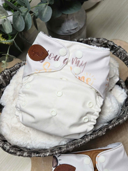 COUCHE TAILLE UNIQUE AVEC WRAP | COUCHE À POCHE LYA - Prête à partir - Collection 4.0