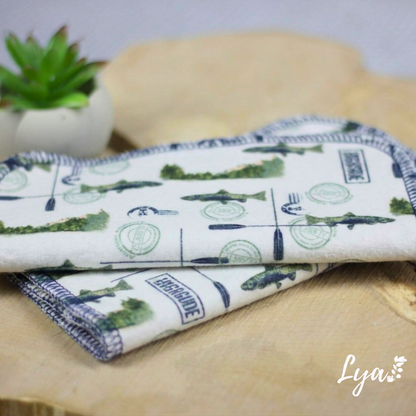LINGETTE EN FLANELLE | Mouchoirs/lingettes lavables - prêt à partir