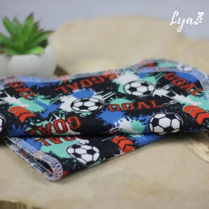 LINGETTE EN FLANELLE | Mouchoirs/lingettes lavables - prêt à partir