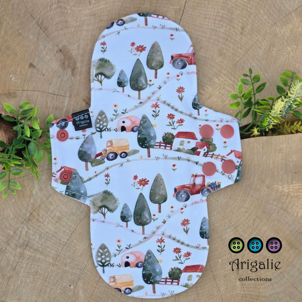 SERVIETTE HYGIÉNIQUE LAVABLE | Pour maman | ARIGALIE - Prête à partir