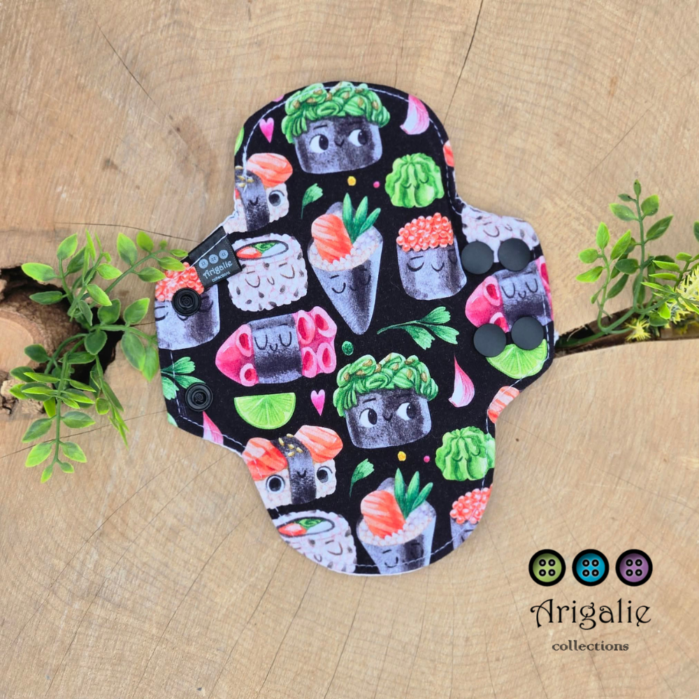 SERVIETTE HYGIÉNIQUE LAVABLE | Pour maman | ARIGALIE - Prête à partir