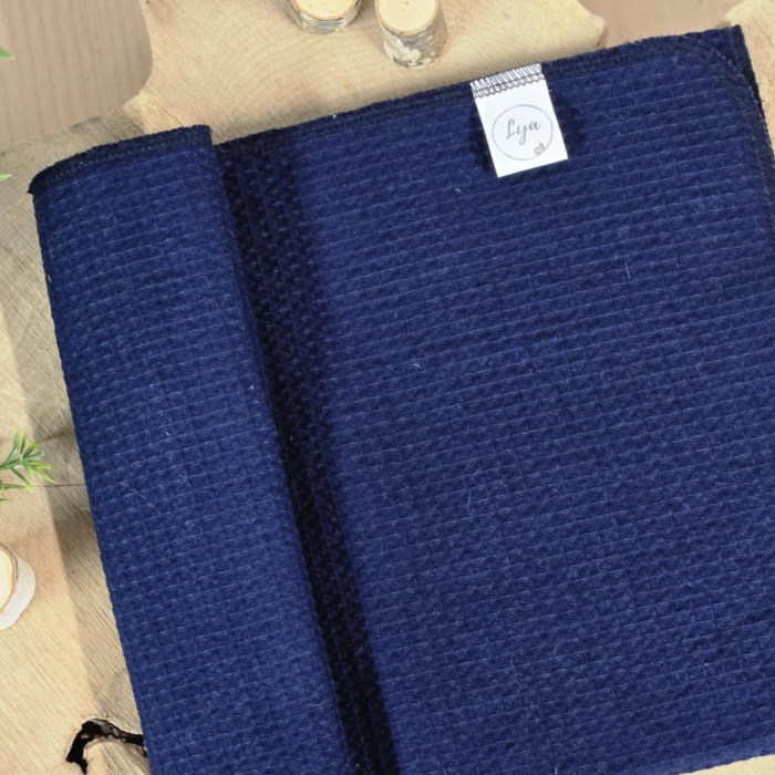 COUVERTURE EN COTON GAUFRÉ | Uni - prêt à partir