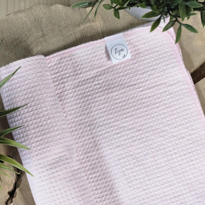 COUVERTURE EN COTON GAUFRÉ | Uni - prêt à partir