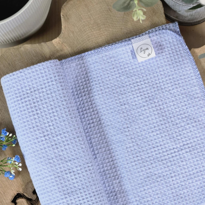 COUVERTURE EN COTON GAUFRÉ | Uni - prêt à partir