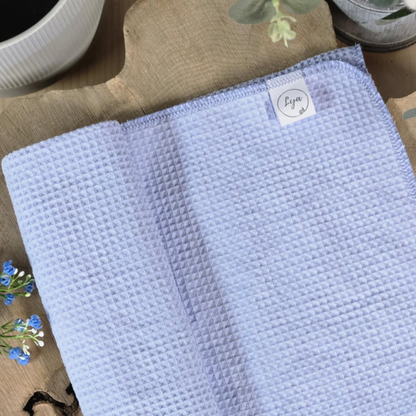 COUVERTURE EN COTON GAUFRÉ | Uni - prêt à partir