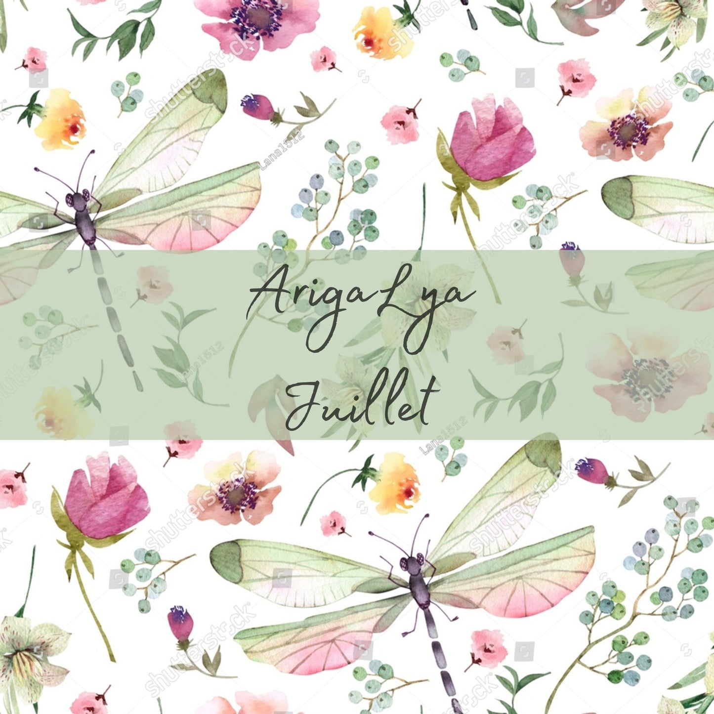 ARIGALYA | MOTIF JUILLET DOUCES LIBELLULES | HUMIDISAC/WETBAG LYA