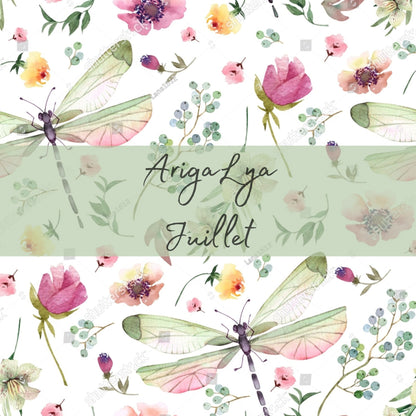 ARIGALYA | MOTIF JUILLET DOUCES LIBELLULES | HUMIDISAC/WETBAG LYA